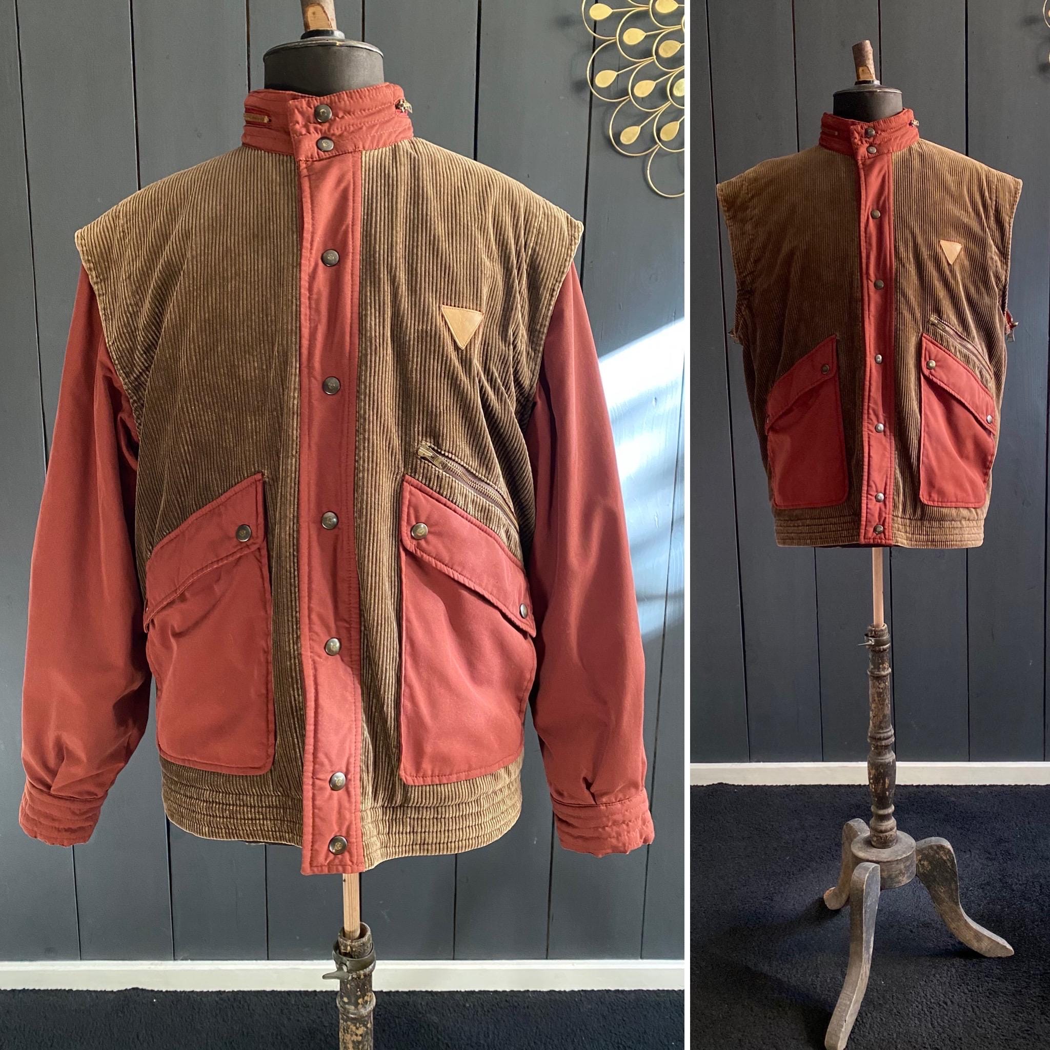 Yves Saint Laurent Sportswear Vintage 80s Two-tone Brown/burgundy 