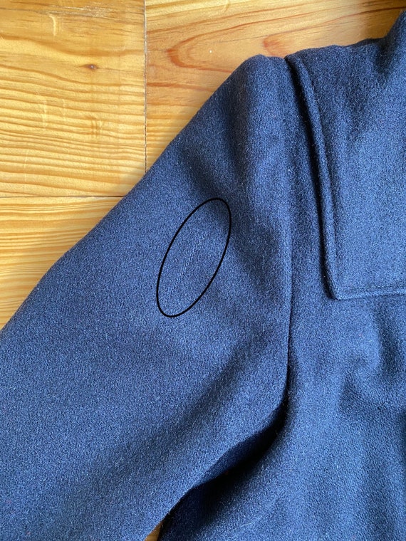 ジャケット・アウター 1950's Vintage  Navy Duffle Coat Vintage 70s Navy Blue Wool Duffle Coat/peacoat/sailor Coat