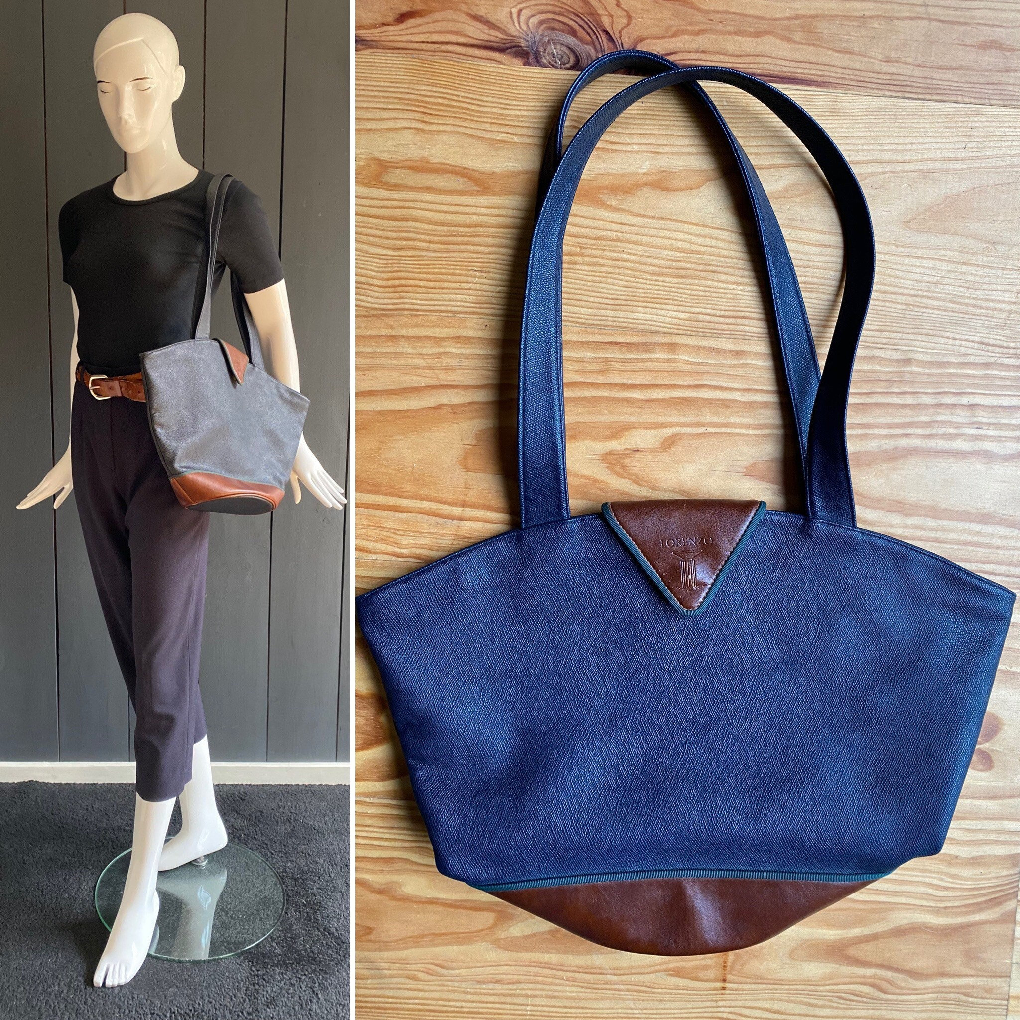 Sac Seau Filet En Coton Fleuri Vintage Années 80 - Petit Sac Bandoulière Jaune