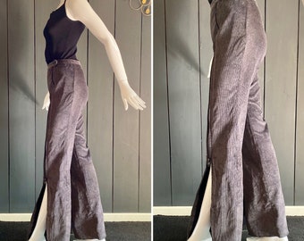 Amazing Vintage 70s Corduroy Pants With Zipper Detail on the