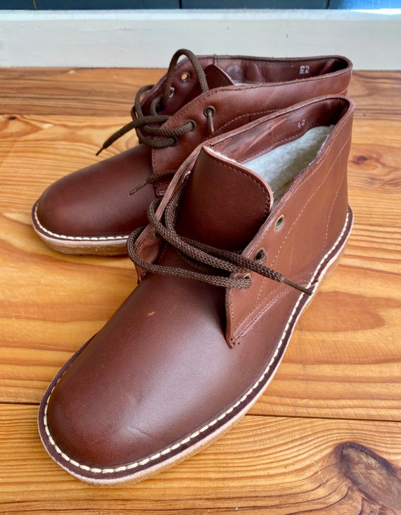 Vintage 80s Clark's Style Men's/unisex Lace-up Shoes With
