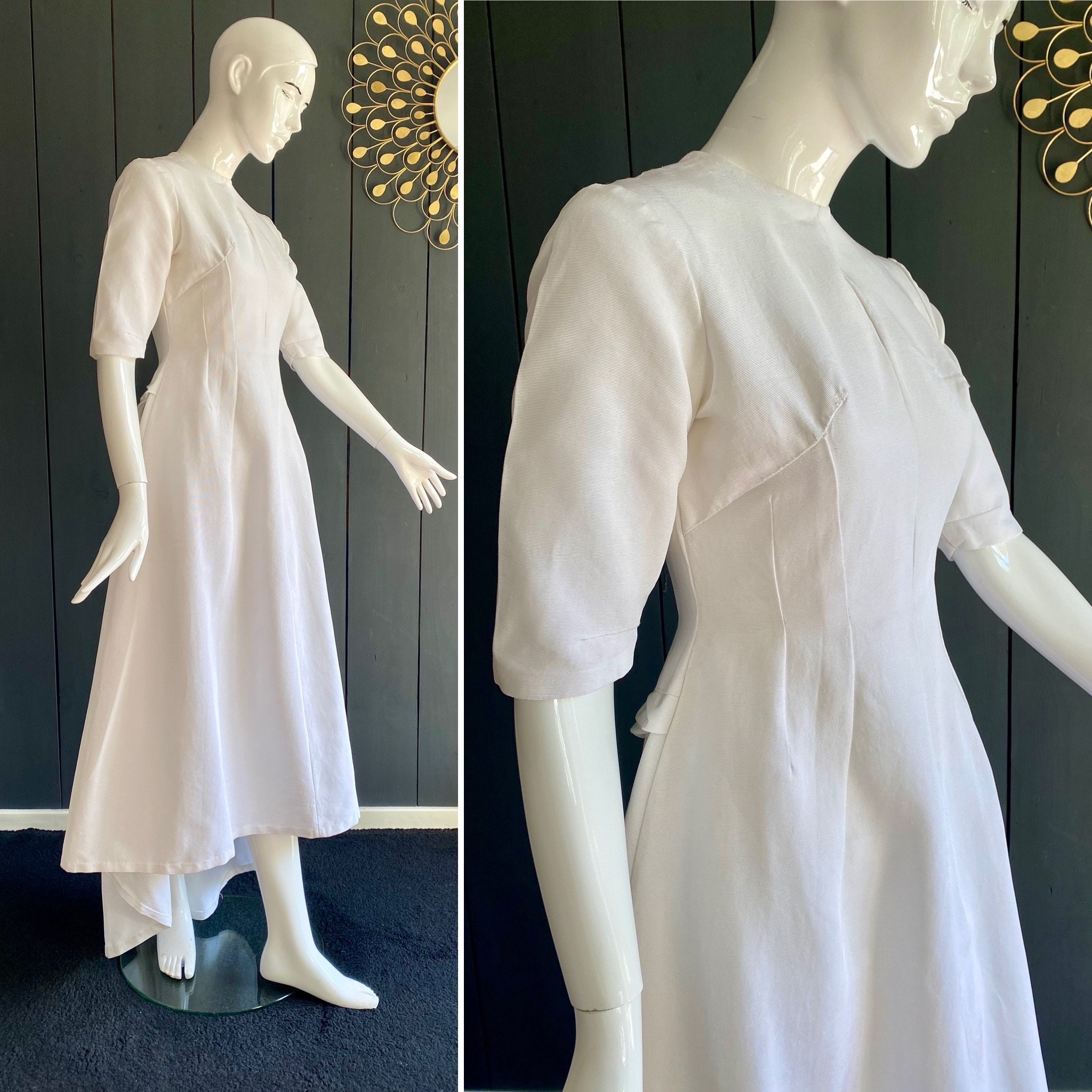 Vintage Hand-Sewn Wedding Dress
