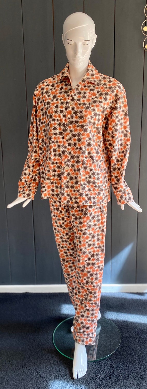 Pyjama homme/unisexe vintage 70s motifs graphique… - image 2