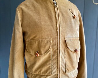 Vintage 80s Men's/unisex Sports Jacket in Fine Corduroy With Vintage 80s Men's/unisex Sports Jacket in Fine Corduroy With