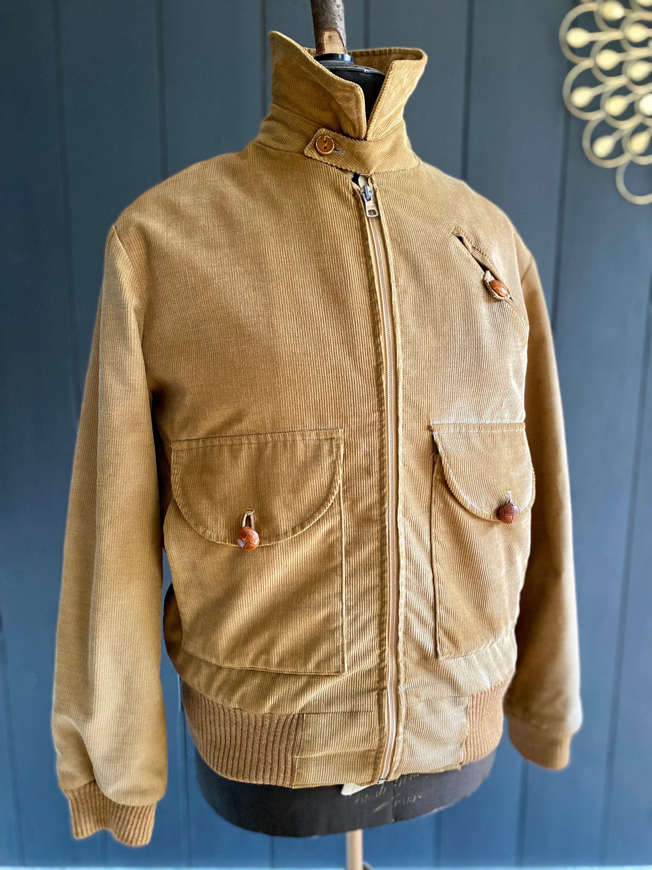 Vintage 80s Men's/unisex Sports Jacket in Fine Corduroy With Vintage 80s Men's/unisex Sports Jacket in Fine Corduroy With
