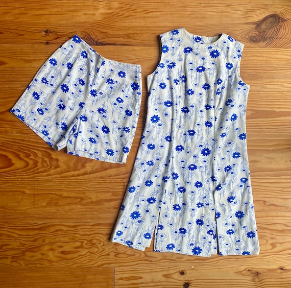 2 piece vintage 60s set with dress and matching s… - image 9