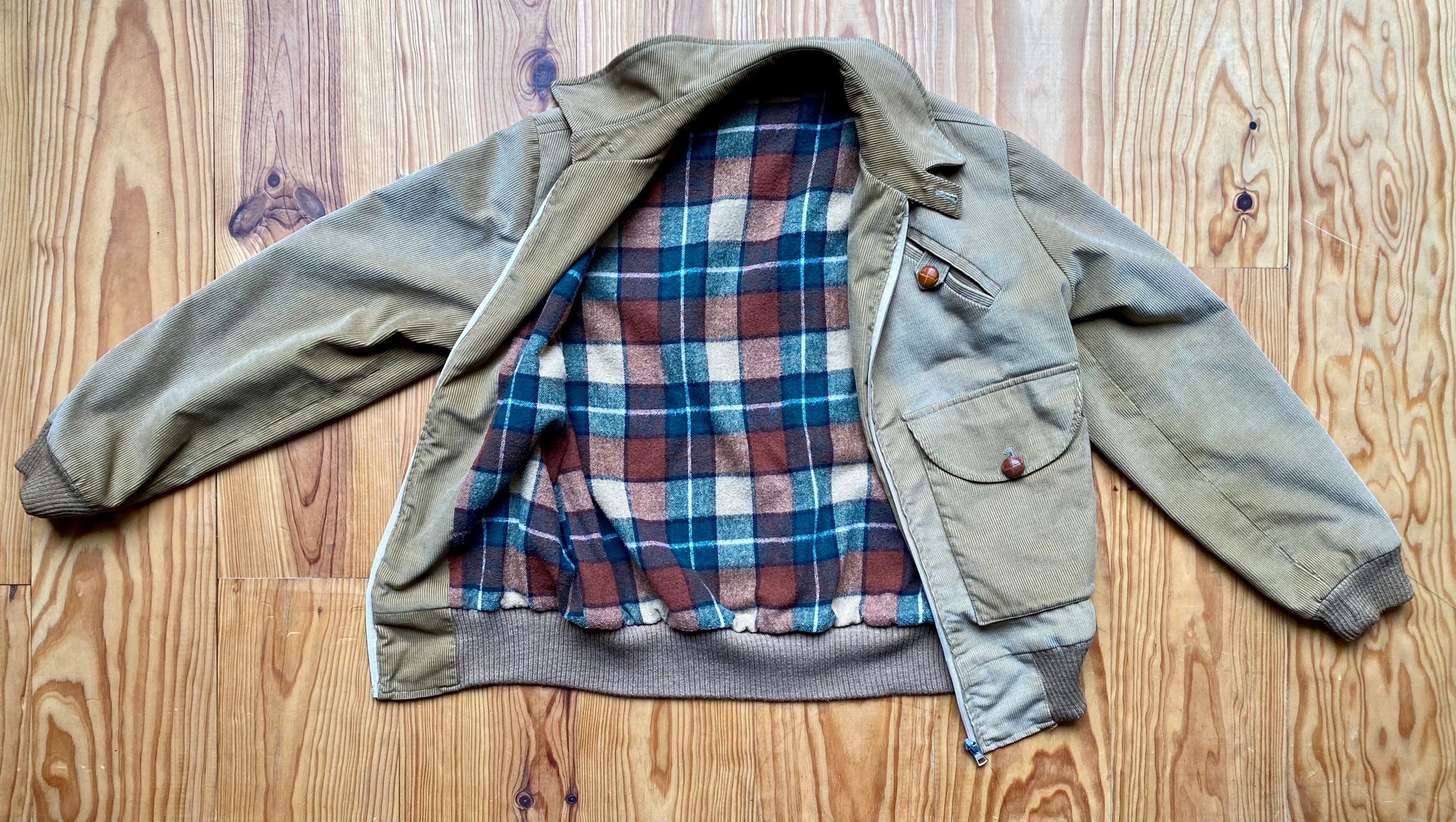 Vintage 80s Men's/unisex Sports Jacket in Fine Corduroy With Vintage 80s Men's/unisex Sports Jacket in Fine Corduroy With