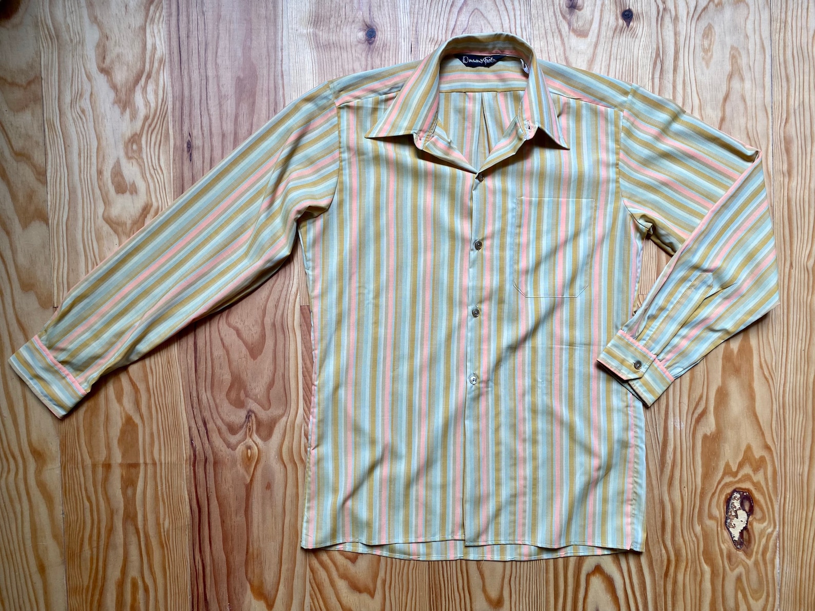 CHEMISIER CHEMISE femme été T.40 VINTAGE 70 80 woman blouse sz M