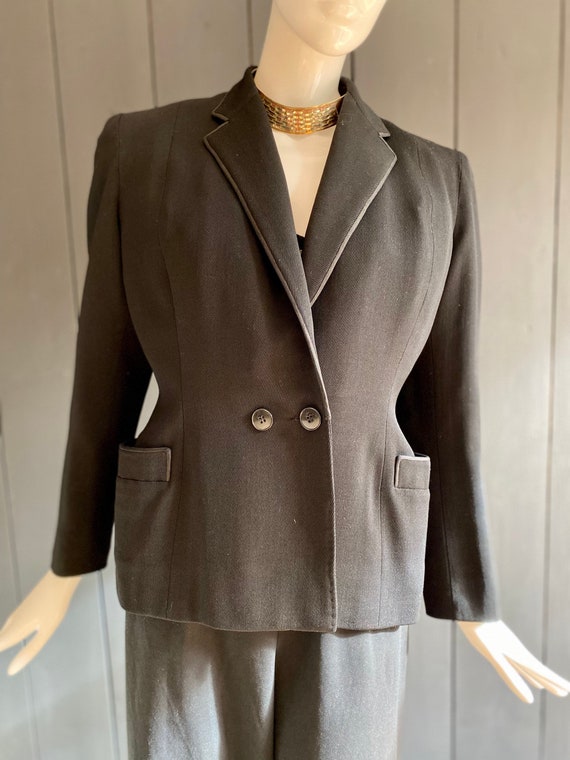 Vintage 50s/pin-up black women's jacket, hand-stit