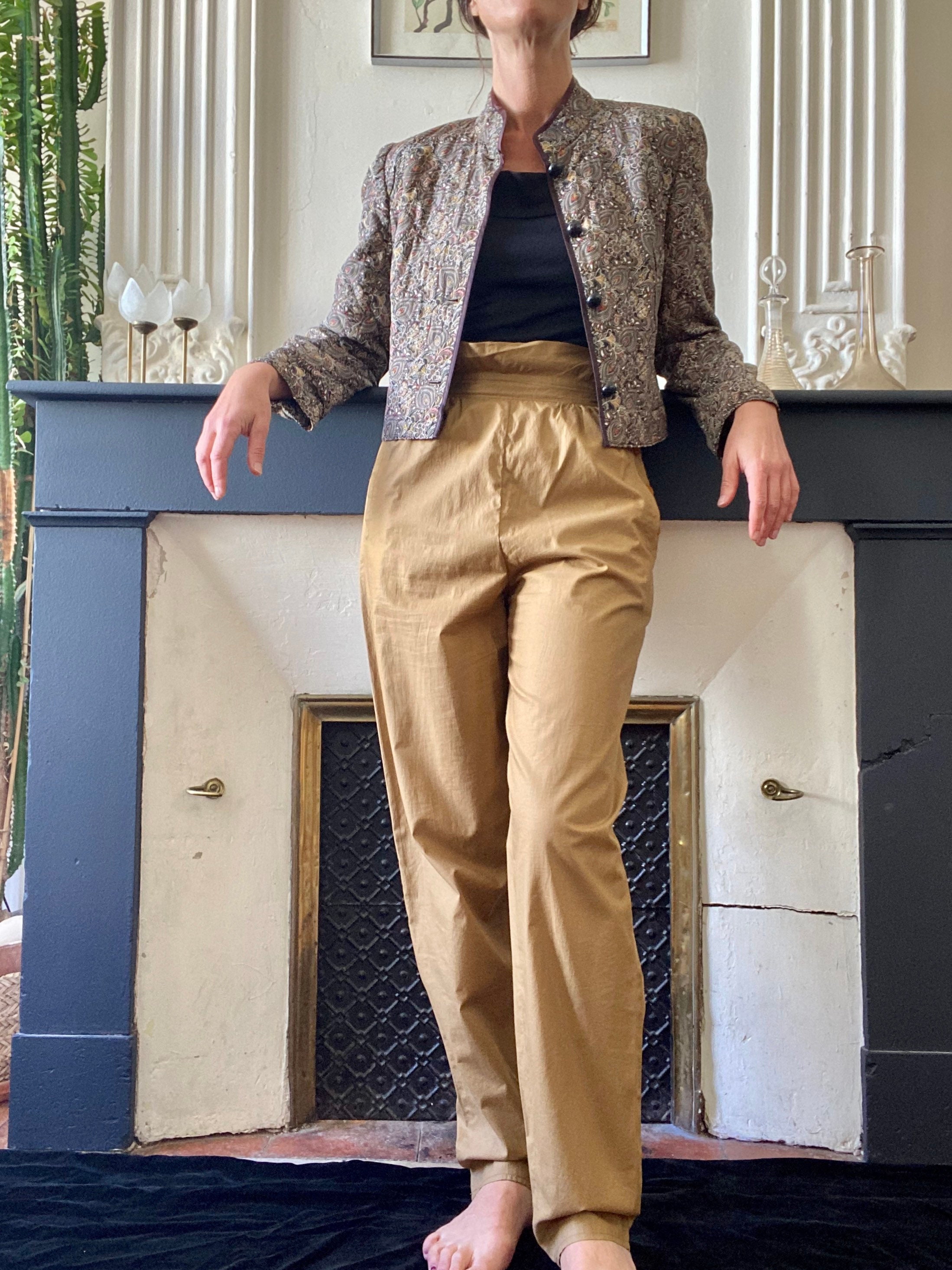 80s Camel beige over size double set up