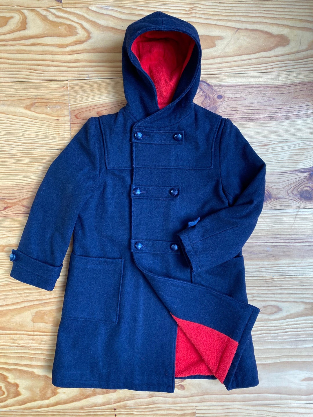 ジャケット・アウター euro vintage wool fireman duffle coat Vintage Firefighter Jacket