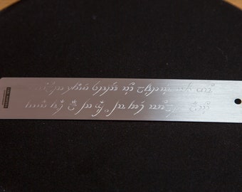 Unique: Hand-engraved Elven bookmark