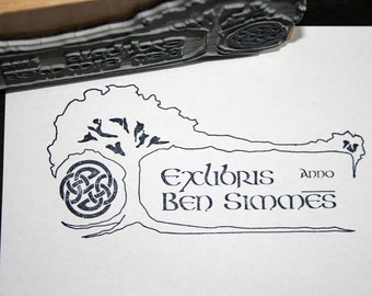 Individueller Exlibris Stempel Keltisches Motiv