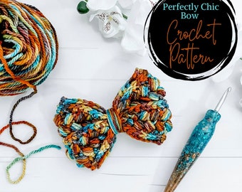 Perfectly Chic Crochet Bow Pattern (PDF Pattern)