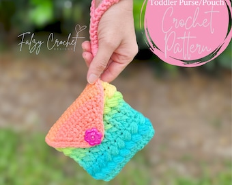 Perfectly Braided Toddler Purse & Pouch Crochet Pattern, Purse, Pouch, Toddler Bag, Toddler Purse, Teenager Pouch, Pads Pouch, Phone Pouch