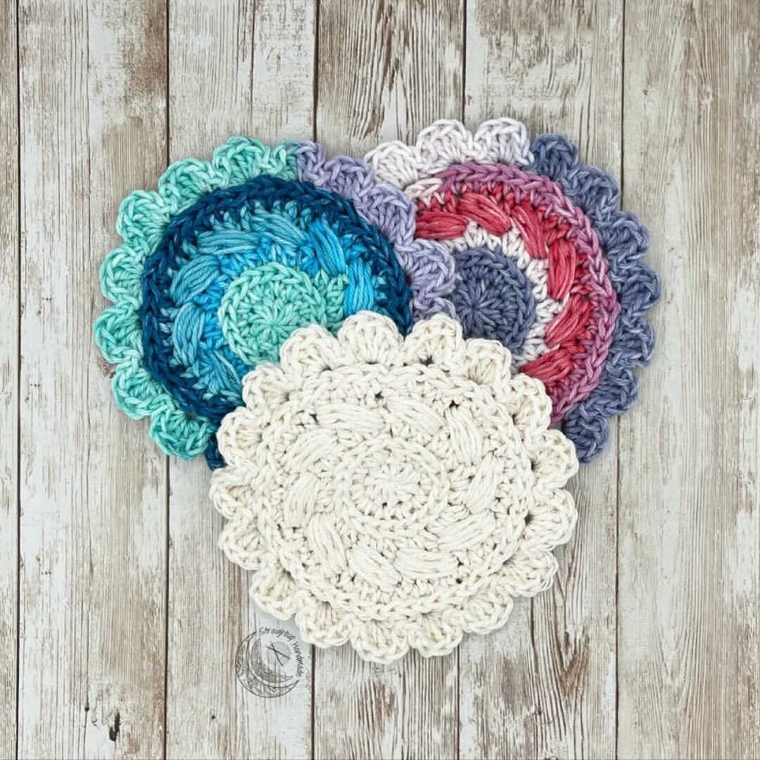 Puff Coasters Dainty Puff Coasters Crochet Pattern, Coasters, Home Wear, Crochet ...