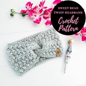 Sweet Bean Twist Headband Crochet Pattern