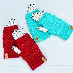 Perfectly Chic Fingerless Gloves, Crochet Pattern image 7