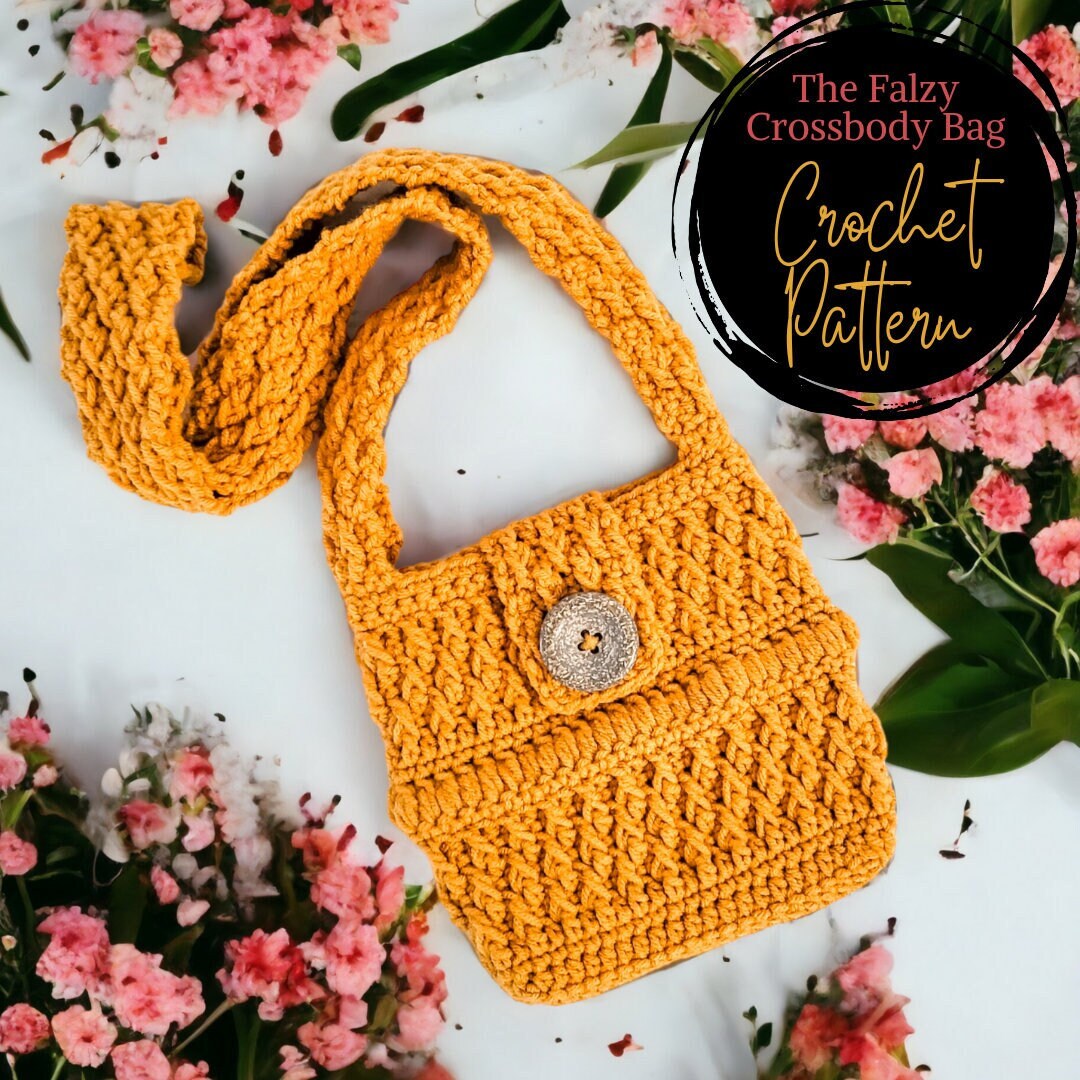 The Falzy Mini Crossbody Bag Crochet Pattern, Crossbody, Bag