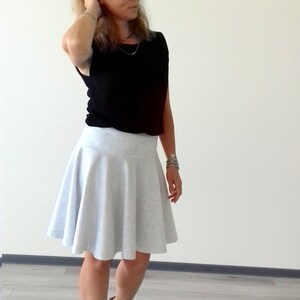 skirt flared with yoke MILANIA size 36-52