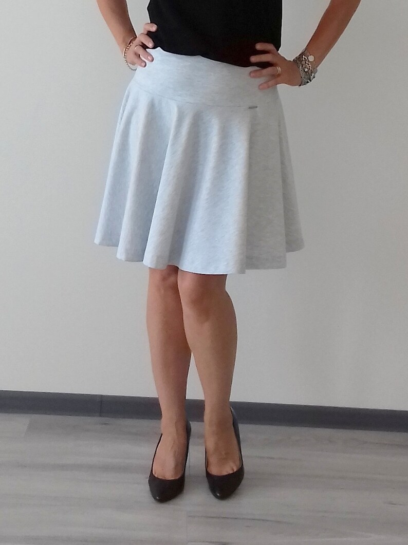 skirt flared with yoke MILANIA size 36-52