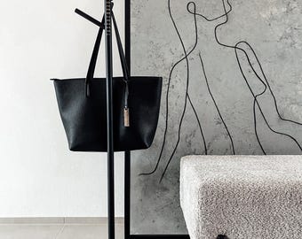 TASCHENSTNDER | Platzsparende HANDTASCHEN AUFBEWAHRUNG, Metall, Schwarz,  Pulverbeschichtet, Ohne Aufbau, Hhe 112 cm, Fu 25 x 25 cm - Etsy.de