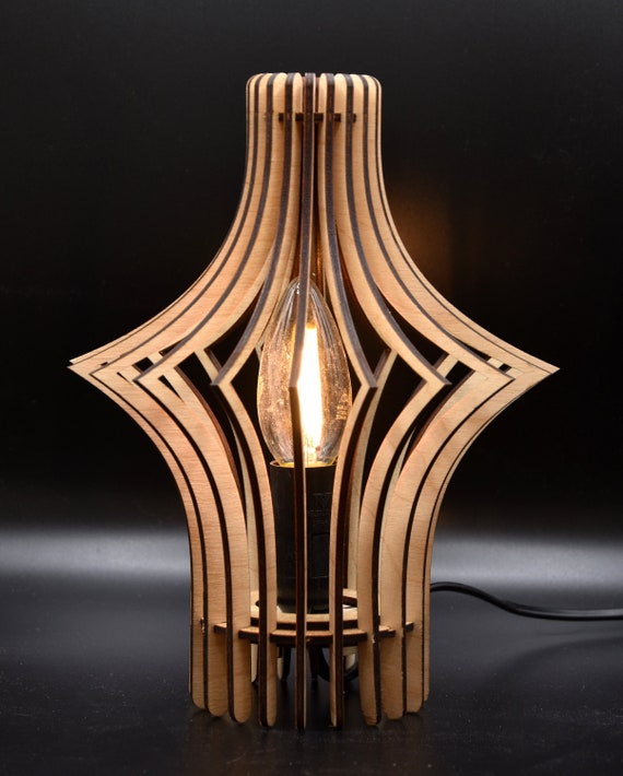 Wooden lamp - Starry