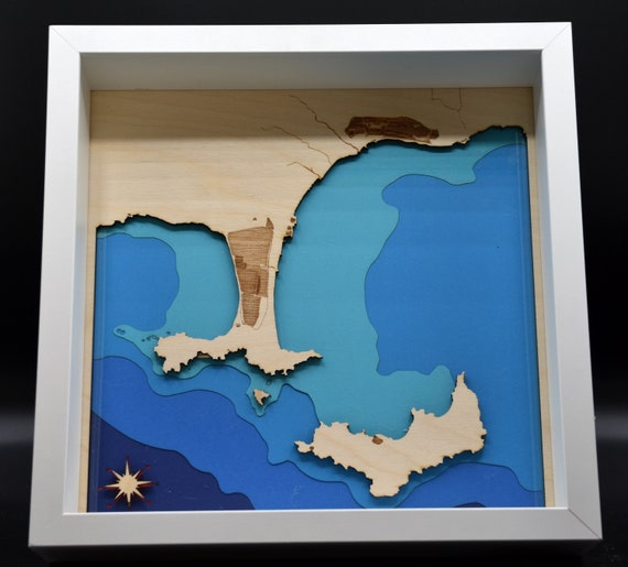 Hyères harbor (wood and paper)