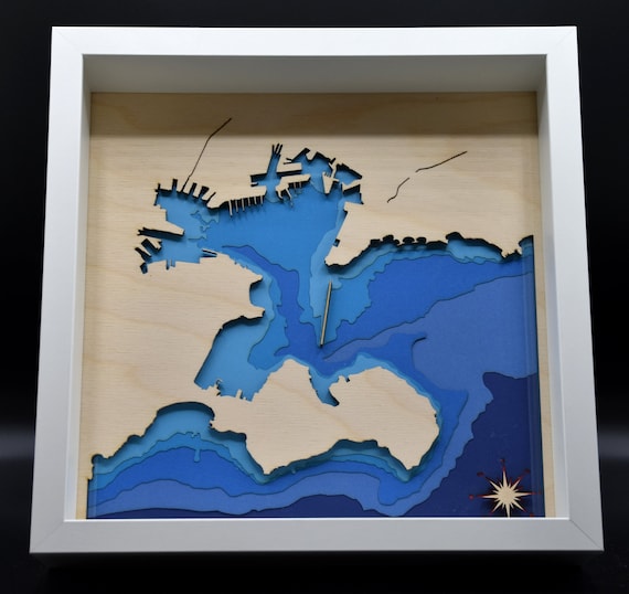 Toulon harbor (wood and paper)