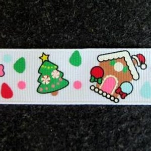 Grosgrain, Webband, Weihnachts Ripsband, 22 mm ribbon Bild 2