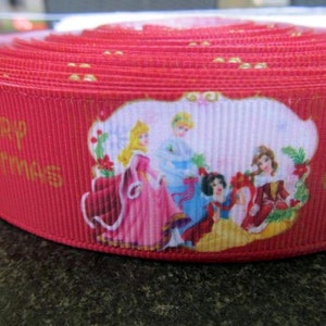 Grosgrain, Webband, Christmas Ripsband, 25 mm Ribbon image 1