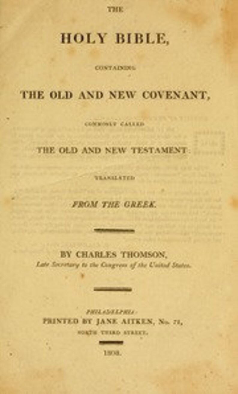 Volume III The Septuagint LXX Bible by Charles Thomson - Etsy España