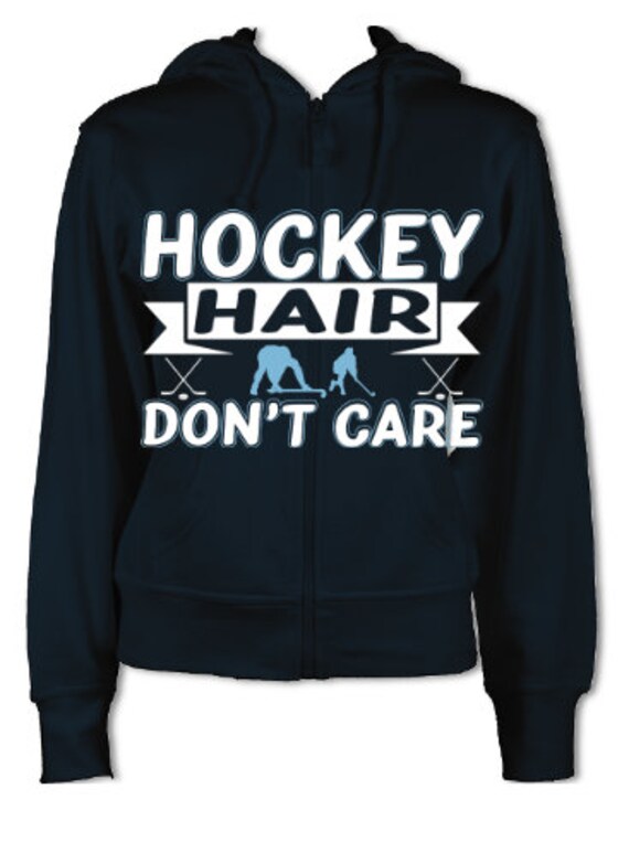 Hockey Hair Don T Care Svg Ai Png Etsy