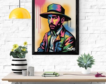 Van Gogh Graffiti Portrait | JayJay Pop Art Print (Digital Download)