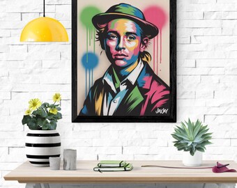 JayJay Street Art Portrait | Pop Graffiti Kid (Digital Download)