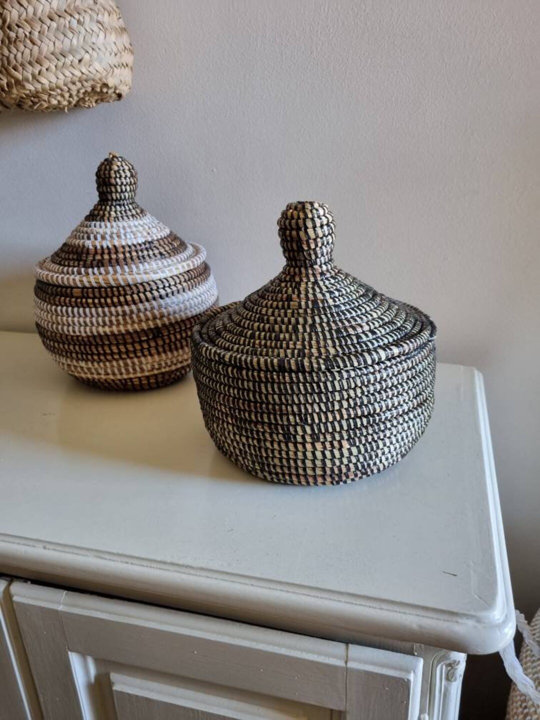 Fairtrade Opbergmand Small Uit Senegal Zwart - Etsy