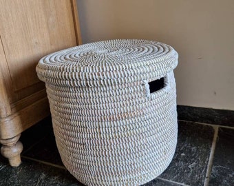 Traditionelle afrikanische Grass Handtas auf Bergmand uit Senegal Mit 35 cm