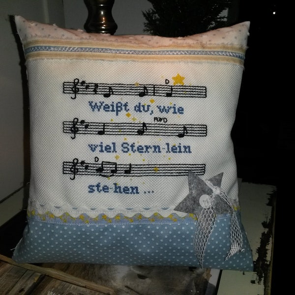 Coussin musical "Savez-vous combien de petites étoiles..."