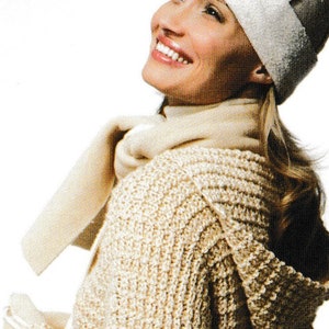 Vintage Paton’s Knitting Pattern - Women’s April Pullover - PDF