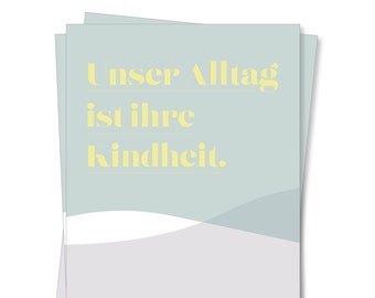 Postkarte »Unser Alltag«