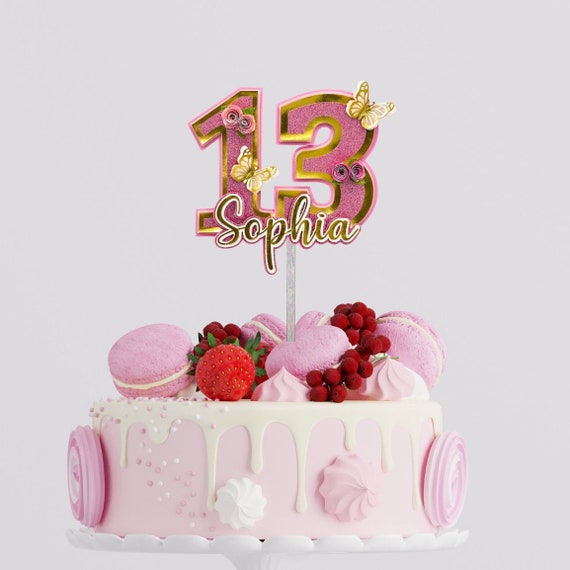 MILIYUKI Lot De 13 Décorations De Gâteau Papillon 3D Pour Anniversaire De Fille Et Femme (bleu Verdâtre