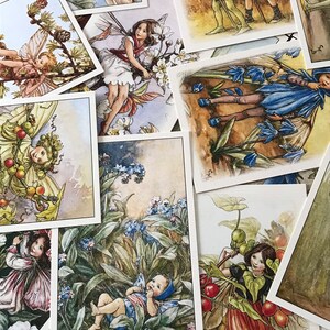 15 cartes postales illustrées Fées des fleurs - Cicely Mary Barker