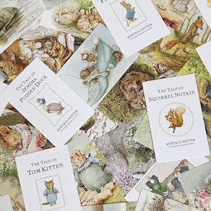 6x Peter Rabbit illustrierte Postkarten
