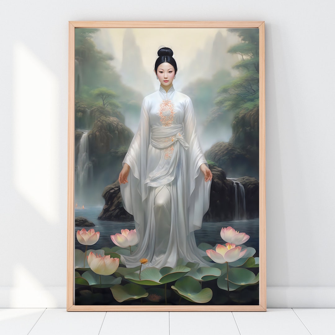 Goddess Kwan Yin Printable Wall Art Goddess Art, Guan Yin, Quan Yin ...