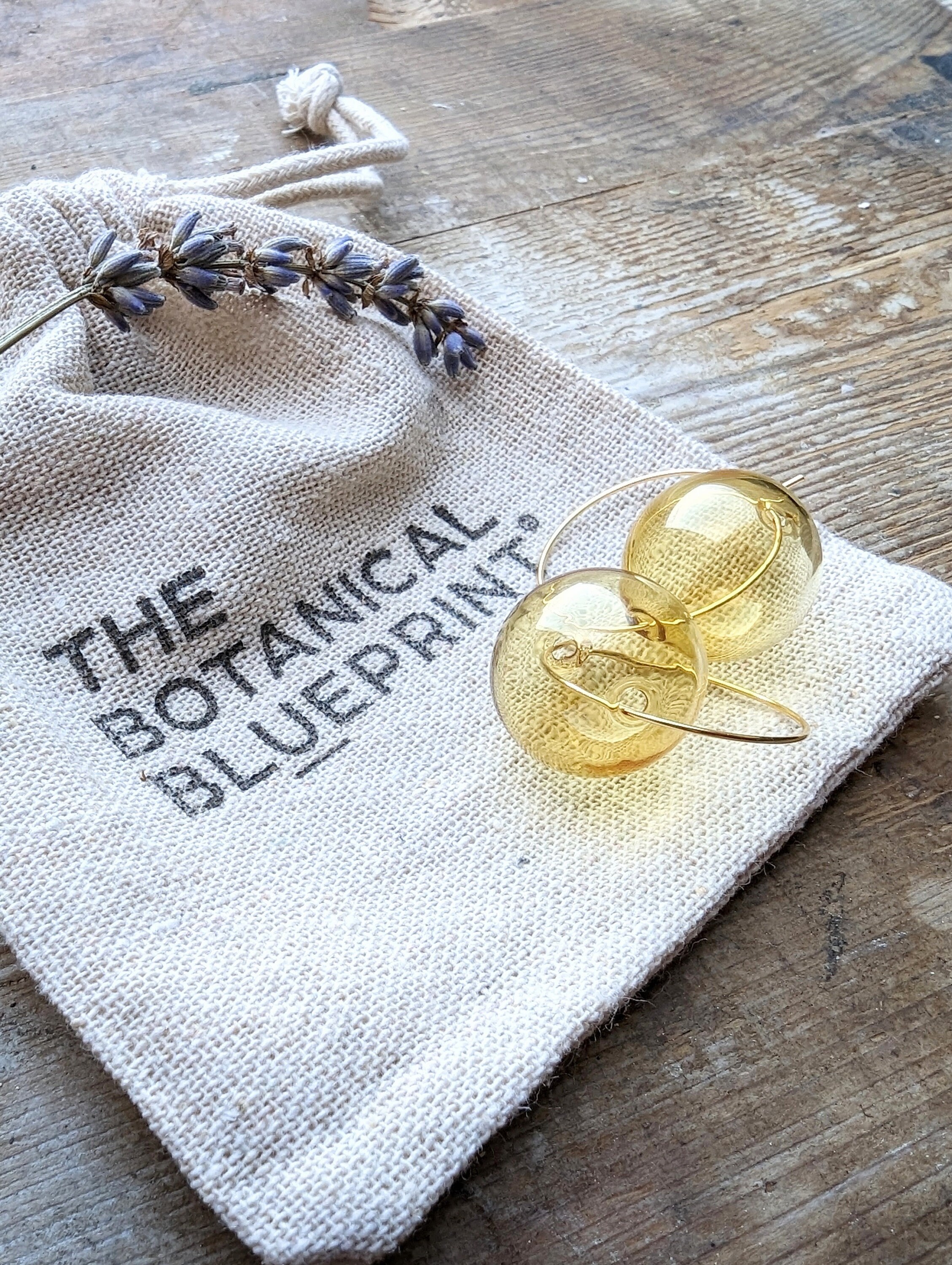 Minimalist Gold Glass Bubble Earrings Glass Bubble Hoop Etsy UK