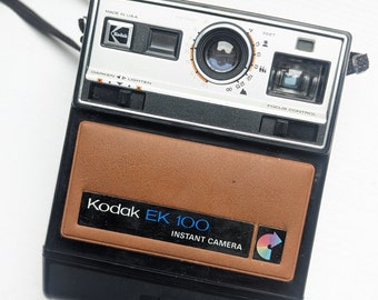 Kodak EK100 Instant Picture Camera With Original Box & Manual, Vintage Instant Camera, Retro Collectors Item, Shelf decor