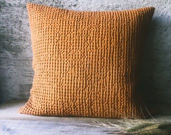 Waffle pillow covers | Etsy Waffle Pillow Covers Linen