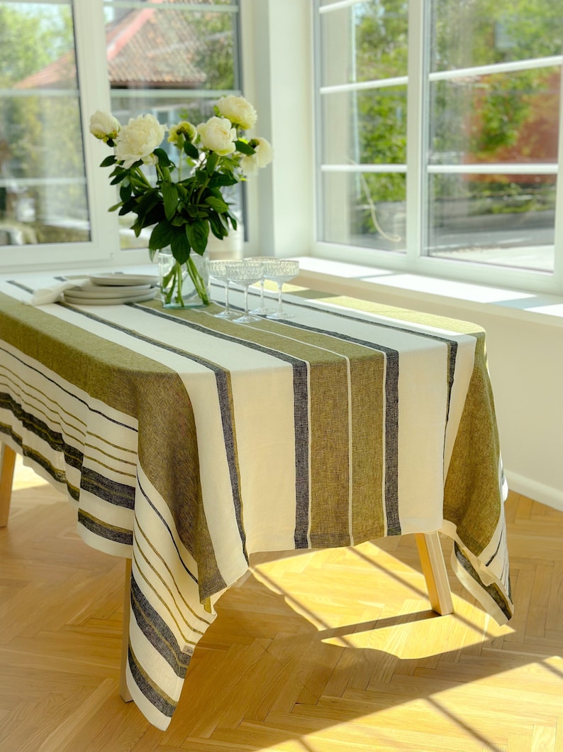 JaujaLinen Linen Tablecloth - Thumbnail 2