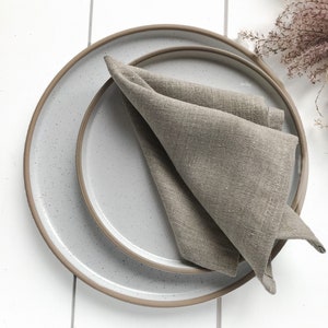 Washed linen napkin in 8x8 20x20cm /soft handmade natural linen napkin/various colors/stonewashed linen cloth napkin image 6