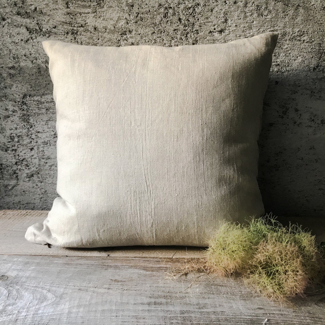 Set of 2 4 and 6 Rustic Linen Pillow Cases /raw Linen Throw - Etsy
